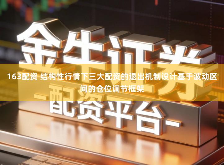 163配资 结构性行情下三大配资的退出机制设计基于波动区间的仓位调节框架